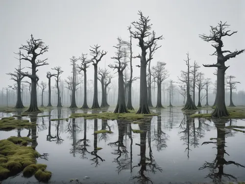 swampy landscape,foggy forest,swamp,bayou,ghost forest,the ugly swamp,tidal marsh,foggy landscape,freshwater marsh,wetlands,wetland,cartoon forest,row of trees,pine forest,riparian forest,marsh,herman national park,deforested,alligator lake,united states national park,Photography,Documentary Photography,Documentary Photography 04