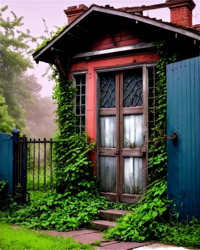 garden shed,dacha,little house,garden door,blue door,small house,outbuilding,shed,cottage,old house,porch,summer cottage,old home,miniature house,summerhouse,signalbox,sheds,front porch,wooden house,small cabin,Illustration,Paper based,Paper Based 07