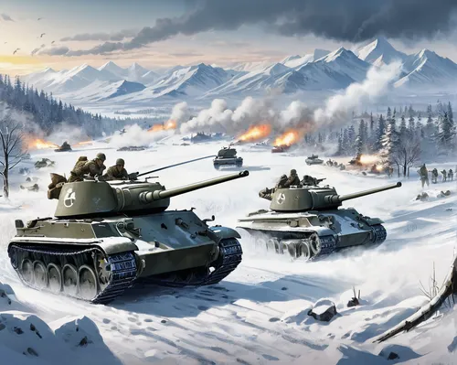 self-propelled artillery,game illustration,russian winter,winter background,stalingrad,snow scene,glory of the snow,tanks,m1a2 abrams,american tank,m1a1 abrams,victory day,competition event,tracked armored vehicle,russian tank,gaz-53,combat vehicle,abrams m1,metal tanks,winter sale,Illustration,Vector,Vector 01