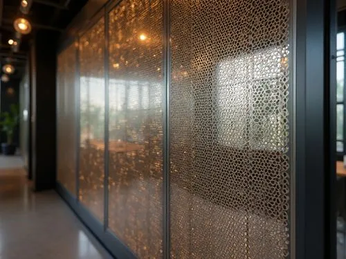 glass wall,glass tiles,mosaic glass,patterned wood decoration,fesci,wall panel,lattice window,corten steel,shagreen,frosted glass pane,ornamental dividers,wire mesh,bronze wall,metallic door,fretwork,glass facade,associati,mutina,gold wall,lattice windows,Photography,General,Realistic