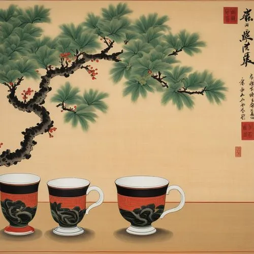 gongfu,japanese pattern tea set,japanese tea set,pu'er tea,japanese tea,xiaonan,Art,Classical Oil Painting,Classical Oil Painting 25