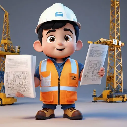 builder,constructorul,utilityman,construction company,construction worker,foreman,Unique,3D,3D Character