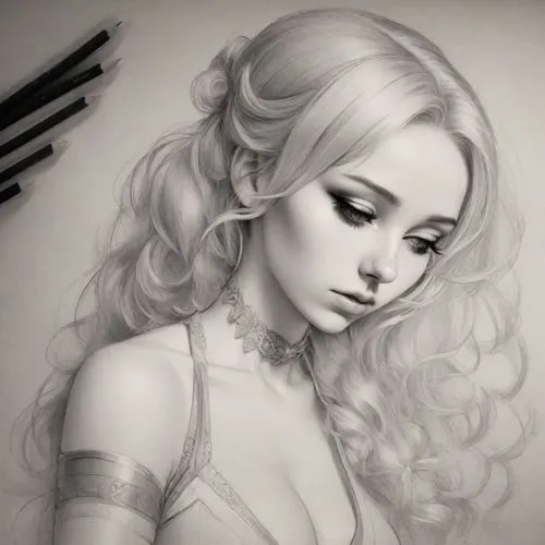 vanderhorst,krita,kommuna,ann,lotus art drawing,fantasy portrait,Digital Art,Pencil Sketch