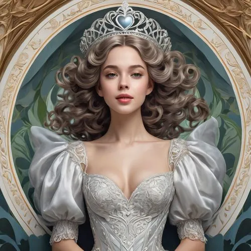 cinderella,white rose snow queen,fantasy portrait,galadriel,fairest,margairaz,Illustration,Retro,Retro 08