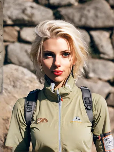 north face,hiking equipment,khaki,mountain guide,national parka,park ranger,parka,hiker,cool blonde,short blond hair,trekking,hiking,blonde woman,hike,blonde girl,blond girl,pixie-bob,backpacking,wind