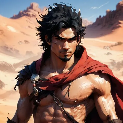 ike,diarmuid,ryu,ozhan,iskandar,desert background,Conceptual Art,Fantasy,Fantasy 02