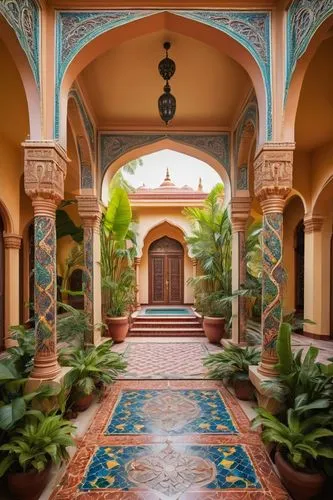 haveli,peranakan,marrakesh,inside courtyard,riad,hacienda,marrakech,courtyards,courtyard,archways,dorne,mamounia,chhatra,alcazar of seville,ringling,water palace,city unesco heritage trinidad cuba,medinah,chhatris,spanish tile,Illustration,Paper based,Paper Based 01