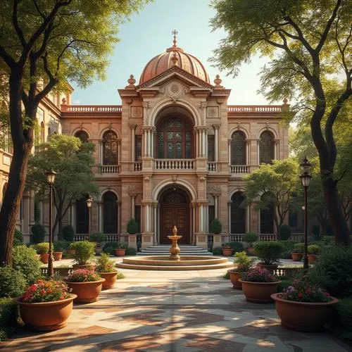 chapultepec,sapienza,sursock,alcazar of seville,soochow university,pinacoteca,dolmabahce,retiro,ust,coyoacan,thomasian,guadalajara,western architecture,grand master's palace,villa borghese,macao,filoli,villa cortine palace,universitarios,caltech,Photography,General,Realistic