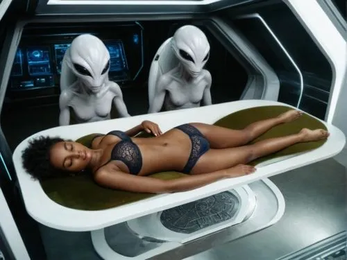 futuristic alien spaceship interior hyper-realistic,passengers,tanning bed,andromeda,sunbeds,et,star trek,space tourism,sci fi,trek,spa,ufo interior,alu,extraterrestrial life,sauna,space voyage,pollen