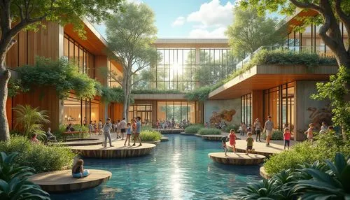 punggol,diamond lagoon,resort,filinvest,waterplace,sentosa,lifespring,hainan,riverwoods,anantara,biopolis,singapore,streamwood,aqua studio,3d rendering,renderings,hotel complex,capitaland,oberoi,garden design sydney,Photography,General,Realistic