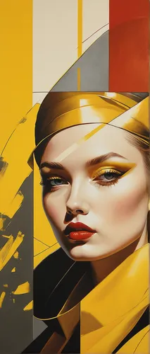 gold paint stroke,gold paint strokes,art deco woman,roy lichtenstein,sprint woman,universal exhibition of paris,fashion illustration,cool pop art,gold foil art,meticulous painting,woman face,effect pop art,gold lacquer,modern pop art,woman's face,pop art style,brushstroke,mondrian,yellow orange,abstraction,Photography,General,Natural