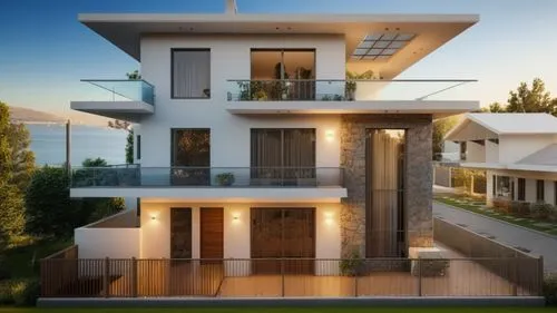 modern house,modern architecture,3d rendering,cubic house,block balcony,two story house,luxury real estate,smart home,luxury property,smart house,frame house,folding roof,sky apartment,eco-construction,modern style,arhitecture,luxury home,holiday villa,beautiful home,residential house,Photography,General,Realistic