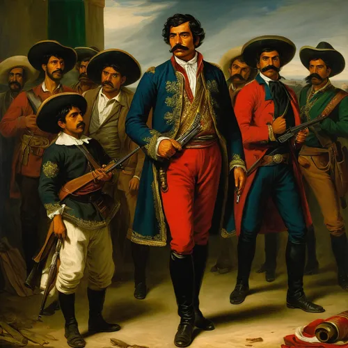 conquistador,mexican revolution,alejandro vergara blanco,pandero jarocho,panamanian balboa,cimarrón uruguayo,pabellón criollo,seven citizens of the country,fidel alejandro castro ruz,fort of santa catalina,the portuguese,san cristobal,francisco,ratonero bodeguero andaluz,casado,el salvador,fernano alonso,yacón,salvador guillermo allende gossens,santa fe,Art,Classical Oil Painting,Classical Oil Painting 08