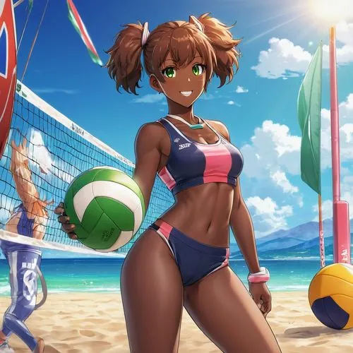 beach volleyball,volleyball,volleyball player,beach sports,volleyball net,volley,volleyball team,summer background,beach ball,footvolley,beach background,mikuru asahina,beach soccer,sports girl,honmei choco,beach basketball,beach defence,beach scenery,cocoa,honolulu,Illustration,Japanese style,Japanese Style 03