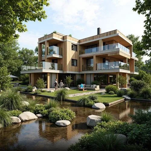 3d rendering,landscape design sydney,landscape designers sydney,landscaped,render,garden design sydney,house by the water,houten,fallingwater,amstelveen,huizen,riverstone,renders,netherwood,residentie,ecovillages,streamwood,ecovillage,modern house,cohousing