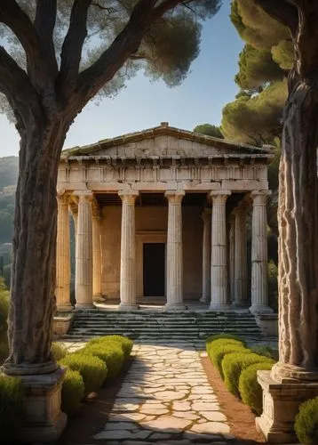 greek temple,temple of diana,roman temple,peristyle,artemis temple,segesta,panagora,metapontum,amphipolis,paestum,erechtheus,house with caryatids,italica,messene,caesonia,roman ancient,gennadius,temple of hercules,zappeion,tempio,Illustration,Paper based,Paper Based 14