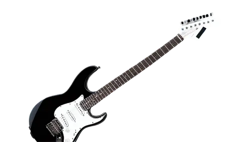 Electric guitar, shiny metal body, intricate design, silver tuning pegs, black pickguard, white pickup, thin neck, fretboard inlays, metal strings, playing hand close-up, fingers pressing strings, roc