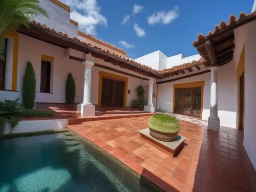 palmilla,hacienda,spanish tile,mayakoba,holiday villa,luxury property,Photography,General,Realistic