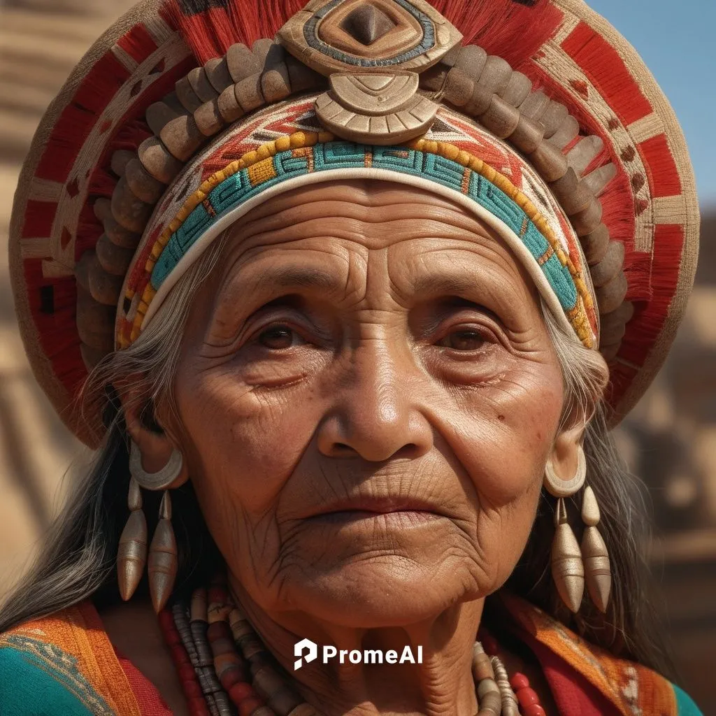 an aztec old woman ,navajo,peruvian women,tarahumara,old woman,indian woman,grandmother,woman portrait,rigoberta,matriarch,ixil,american indian,pachamama,peruvians,gitana,zuni,vieja,indian headdress,k