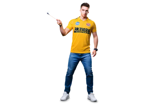 Dart player, athletic male, dynamic pose, throwing dart, focused expression, sweaty forehead, short spiky hair, sports jersey, ripped jeans, sneakers, intense spotlight, shallow depth of field, high-c