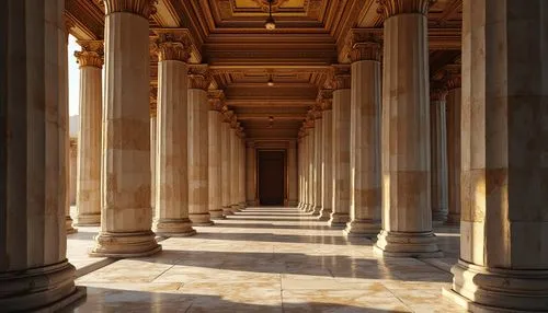 columns,colonnades,colonnade,pillars,bernini's colonnade,portico,columnas,corridor,peristyle,porticos,columned,glyptothek,three pillars,doric columns,colonnaded,enfilade,palladian,roman columns,arcades,palais de chaillot,Photography,General,Realistic