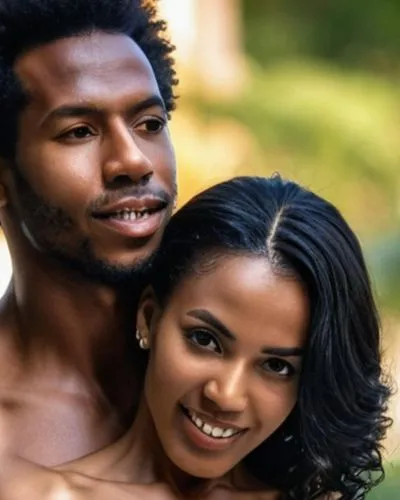 man and woman posing for picture outdoors,black couple,cassie,miseducation,fugees,amerie,eritreans