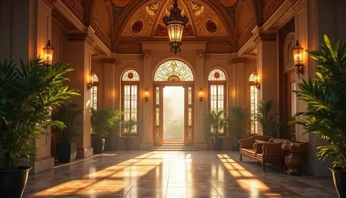 hallway,lobby,entrance hall,corridor,entryway,foyer,theed,hotel lobby,atriums,hallway space,corridors,entranceway,ornate room,conservatory,hotel hall,archways,cochere,venetian hotel,ballroom,doorways,Photography,General,Realistic