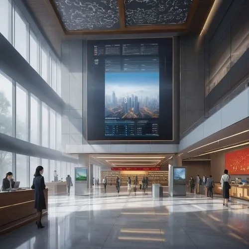 renderings,concourse,snohetta,sky space concept,lobby,the airport terminal,Conceptual Art,Oil color,Oil Color 09