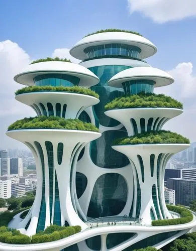 futuristic architecture,futuristic landscape,arcology,sky space concept,futuristic art museum,ecotopia