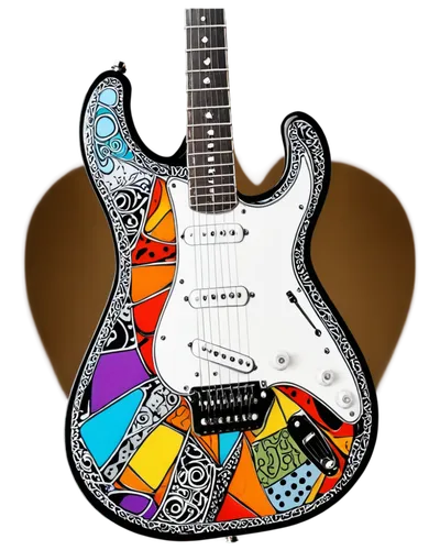 painted guitar,electric guitar,guitar,minions guitar,the guitar,concert guitar,guitar head,guitars,pop art style,epiphone,fender,guitar accessory,fender g-dec,cool pop art,acoustic-electric guitar,squier,telecaster,guitar pick,slide guitar,guitor,Illustration,Black and White,Black and White 11
