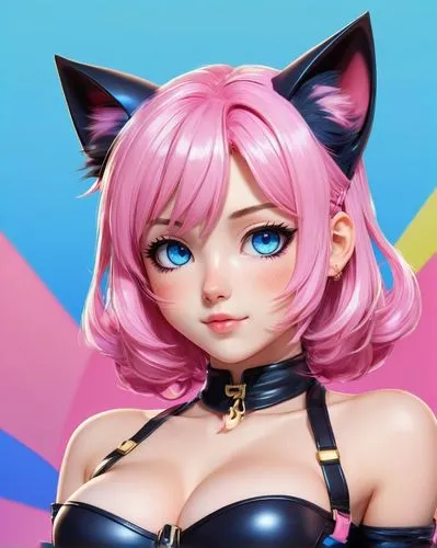 nya,neko,nyan,anime 3d,kittenish,tera,Illustration,Japanese style,Japanese Style 02