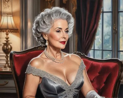 sebelius,sebelia,cruella de ville,mirtha,pearl necklace,mamie van doren,mirren,marylyn monroe - female,dorinda,dowager,lagarde,noblewoman,marilynne,colorizing,madam,countess,meryl,decolletage,world digital painting,olivia de havilland,Conceptual Art,Daily,Daily 17