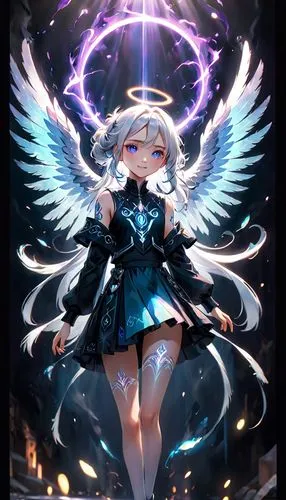 black angel,dark angel,seraph,seraphim,angelology,angelfire,Anime,Anime,Cartoon