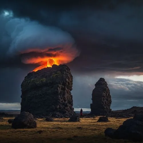 volcanic landscape,volcanic activity,active volcano,volcanic eruption,the eruption,reykjanes,Photography,General,Fantasy