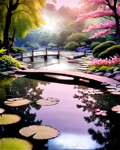 lily pond,japanese garden,japanese sakura background,japan garden,japan landscape,garden pond,sakura background,lotus pond,landscape background,koi pond,watercolor background,lilly pond,pond,pink water lilies,pond flower,waterlilies,purple landscape,japanese art,springtime background,nature background,Photography,Artistic Photography,Artistic Photography 11