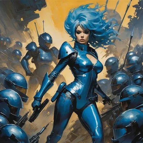 defend,lilandra,cleanup,storm troops,domino,titans,Conceptual Art,Fantasy,Fantasy 10