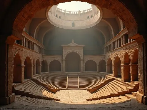 amphitheatre,amphitheater,umayyad palace,ancient theatre,makli,hall of the fallen,inside courtyard,labyrinthian,theatre stage,amphitheatres,alhambra,theed,ctesiphon,islamic architectural,terracotta,mosque hassan,forum,chhatra,quasr al-kharana,mihrab,Photography,General,Realistic