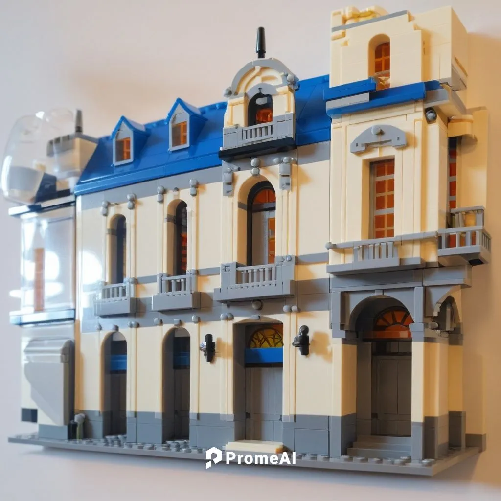 SP+A style architecture,  Rendered in style of lego,model house,lego frame,lego pastel,lego city,legomaennchen,miniature house,lego,miniaturist,from lego pieces,shelepin,micropolis,lego building block