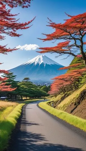 japan landscape,japanese mountains,beautiful japan,japanese sakura background,mount fuji,landscape background,Photography,General,Realistic