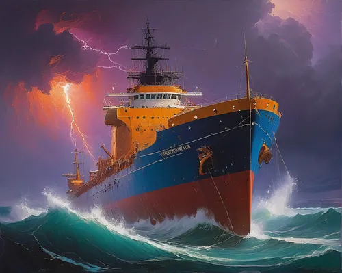 aurora australis,arnold maersk,arthur maersk,ship releases,sea fantasy,poseidon,rescue and salvage ship,convoy rescue ship,royal mail ship,shipping industry,sea storm,seafarer,sailing orange,tanker ship,drillship,mariner,digging ship,shipwreck,victory ship,ship,Conceptual Art,Sci-Fi,Sci-Fi 22