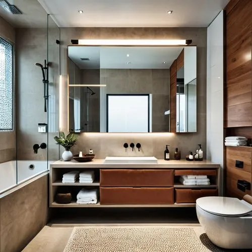 modern minimalist bathroom,luxury bathroom,bathroom,bathtub,shower bar,bathroom cabinet,bathroom sink,interior modern design,modern decor,tub,washbasin,bathtub accessory,shower base,modern style,contemporary decor,shower door,smart home,modern room,tile kitchen,interior design,Photography,General,Realistic