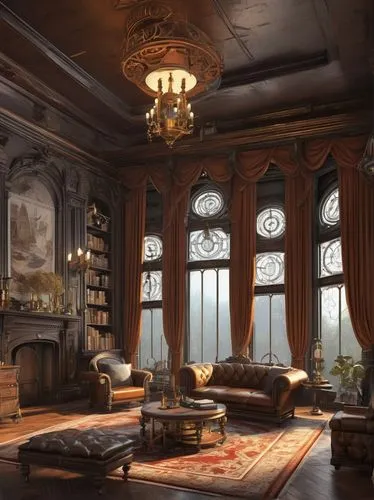 ornate room,victorian room,sitting room,great room,old victorian,victorian,livingroom,dandelion hall,victorian style,living room,syberia,danish room,interiors,inglenook,brownstone,luxury home interior,interior decor,interior design,bay window,victoriana,Conceptual Art,Daily,Daily 35