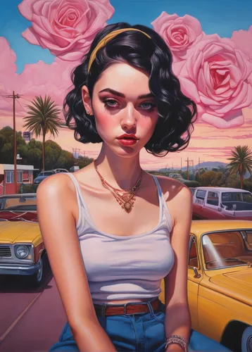 rosa bonita,girl and car,rockabella,ipê-rosa,bibernell rose,la violetta,rosy,oil on canvas,rose drive,ann margarett-hollywood,rosa,rose woodruff,culture rose,oil painting on canvas,bella rosa,rosa ' amber cover,desert rose,pink lady,yolanda's-magnolia,marina,Conceptual Art,Daily,Daily 15