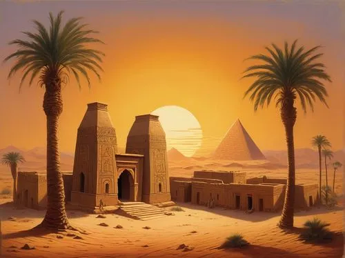 kemet,ancient egypt,abydos,karnak,giza,egyptienne,desert landscape,ancient egyptian,egypt,amenemhat,egyptian temple,luxor,amenemhet,desert desert landscape,semidesert,mastabas,tatooine,ancient city,egytian,saqqara,Art,Classical Oil Painting,Classical Oil Painting 39