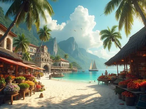 tropical beach,caribbean beach,moorea,tropical island,tahiti,seaside resort,bora bora,dream beach,beautiful beaches,umbrella beach,caribbean,paradise beach,the caribbean,carribean,beautiful beach,beach scenery,south seas,french polynesia,beach landscape,tropical sea,Photography,General,Realistic