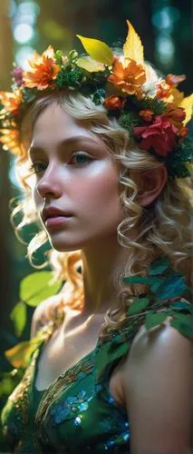 faery,faerie,fairie,girl in a wreath,dryad,seelie,fae,kupala,maenads,flower fairy,dryads,girl in flowers,diwata,garden fairy,fairy queen,elven flower,beltane,laurel wreath,fairy,maenad,Photography,Artistic Photography,Artistic Photography 08