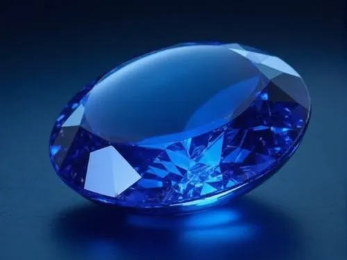 Sapphire blue, luxurious gemstone, symbol of innovation, trust, wisdom, loyalty, vibrant bright color, high-tech gadget, futuristic design, metallic material, sleek lines, minimalist background, close