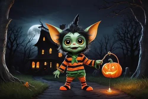 halloween illustration,halloween vector character,halloween poster,halloween and horror,halloween background,halloween pumpkin gifts,halloween 2019,halloween2019,halloween scene,halloween wallpaper,haloween,halloweenchallenge,trick or treat,hallloween,goblin,happy halloween,trick-or-treat,halloween decoration,holloween,halloween banner,Illustration,Realistic Fantasy,Realistic Fantasy 28