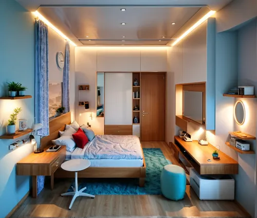 modern room,smart home,shared apartment,an apartment,hallway space,3d rendering,sky apartment,modern decor,interior modern design,apartment,smart house,interior design,led lamp,apartment lounge,interior decoration,room lighting,contemporary decor,sleeping room,penthouse apartment,great room