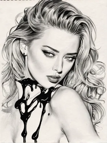 fashion illustration,drawing mannequin,madonna,charcoal drawing,photo painting,fashion vector,girl drawing,charcoal,vintage drawing,inkscape,ink painting,marylyn monroe - female,art painting,crude,charcoal pencil,pencil drawings,monoline art,pin up girl,pin-up girl,image manipulation,Illustration,Black and White,Black and White 34